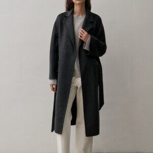 The Curated Classic Coat Charcoal S